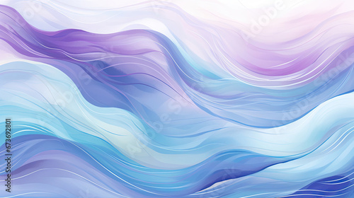 Merry lavender and periwinkle ocean waves dynamic atmosphere