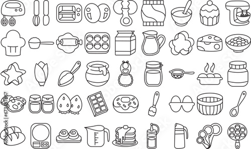 The theme of this icon set is Baking.