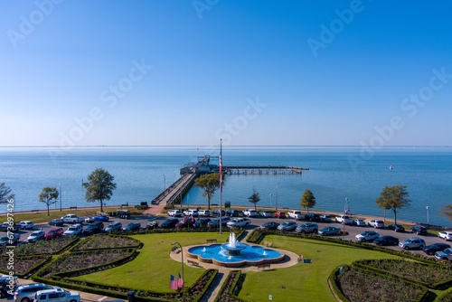 Aerial view of the Fairhope Pier in November