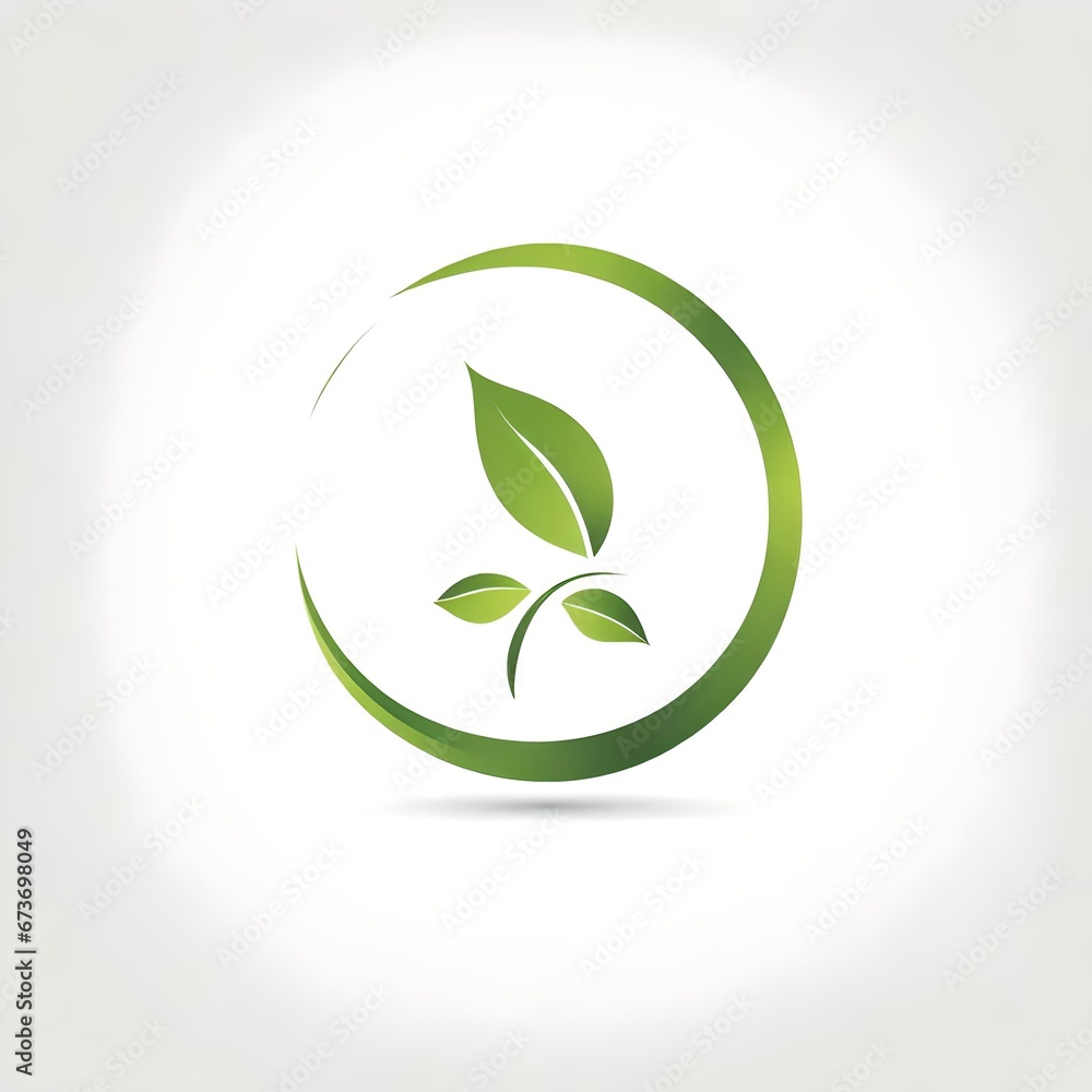 a vector style logo illustration for the environment featuring a plant and leaf or leafs a vector style logo illustration for the environment featuring a plant and leaf or leafs