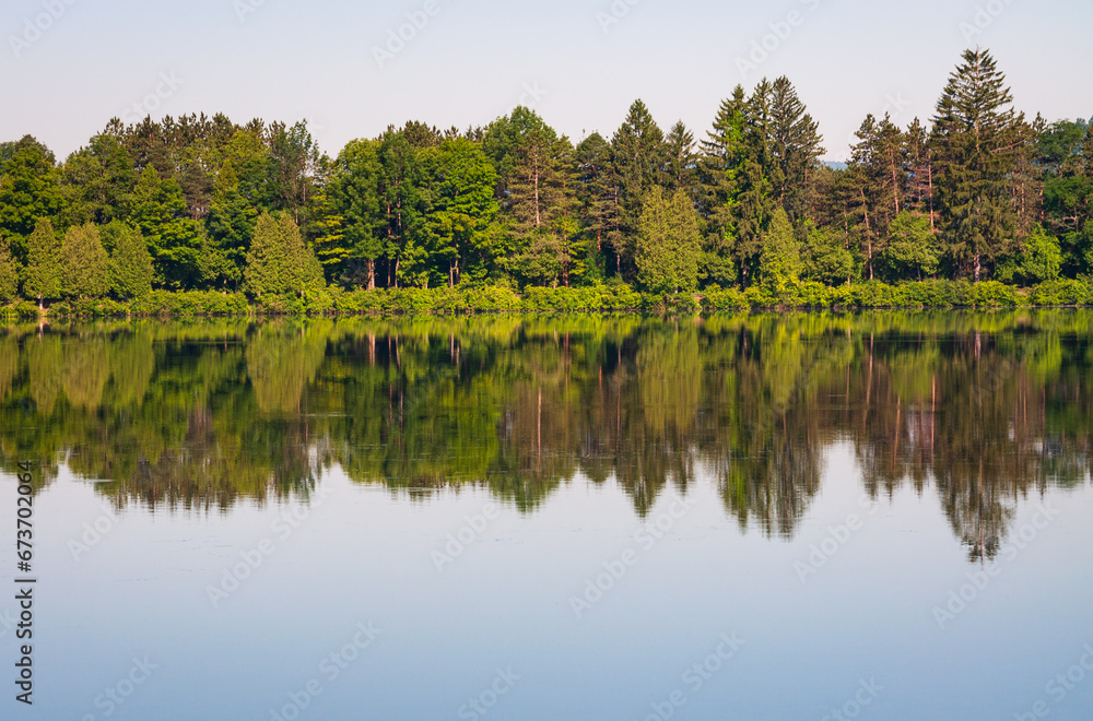 Quaker Lake at Allegany State Park in New York State Quaker Lake at Allegany State Park in New York State