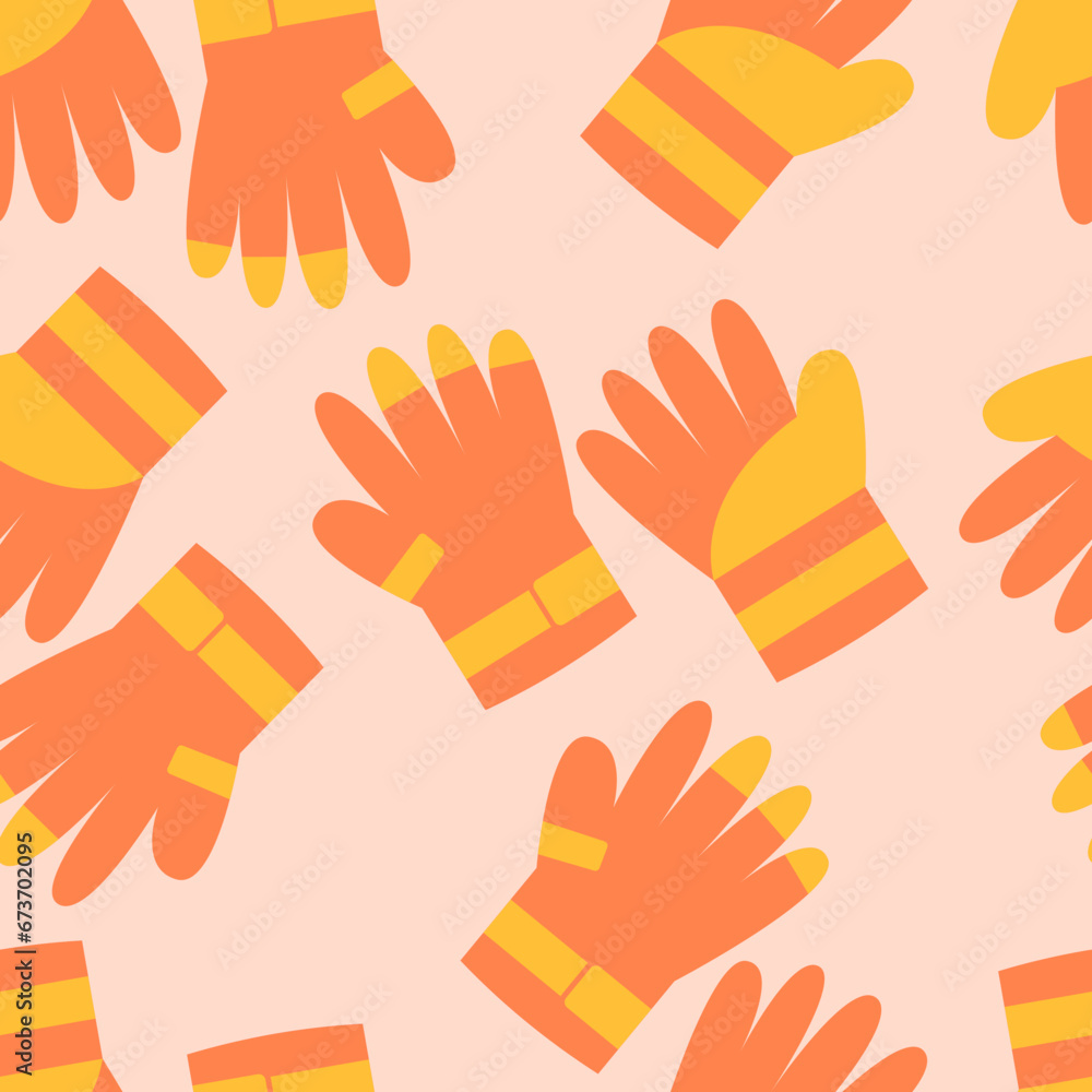 Work gloves seamless pattern. Suitable for backgrounds, wallpapers, fabrics, textiles, wrapping papers, printed materials, and many more. Work gloves seamless pattern. Suitable for backgrounds, wallpapers, fabrics, textiles, wrapping papers, printed materials, and many more.