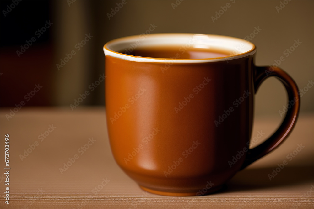 A brown mug. Coffees Embrace. A Toasty Brown Mug. Generative AI A brown mug. Coffees Embrace. A Toasty Brown Mug. Generative AI