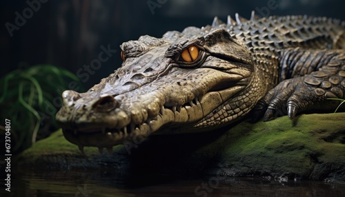 crocodile in the zoo © Ersan