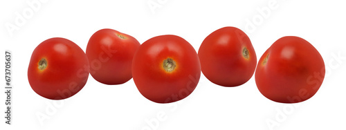 Set red tomatoes on transparent background png © Nofi
