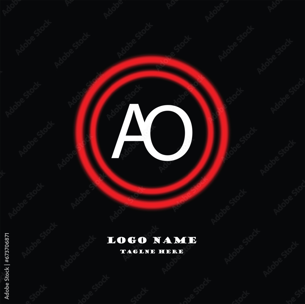 A O Logo. AO Letter Design Template Vector with Black Red Color Initial letters AO logo template design in multiple shapes. Logo icon design template elements, monogram, Linear AO letter logo. A O Logo. AO Letter Design Template Vector with Black Red Color Initial letters AO logo template design in multiple shapes. Logo icon design template elements, monogram, Linear AO letter logo.