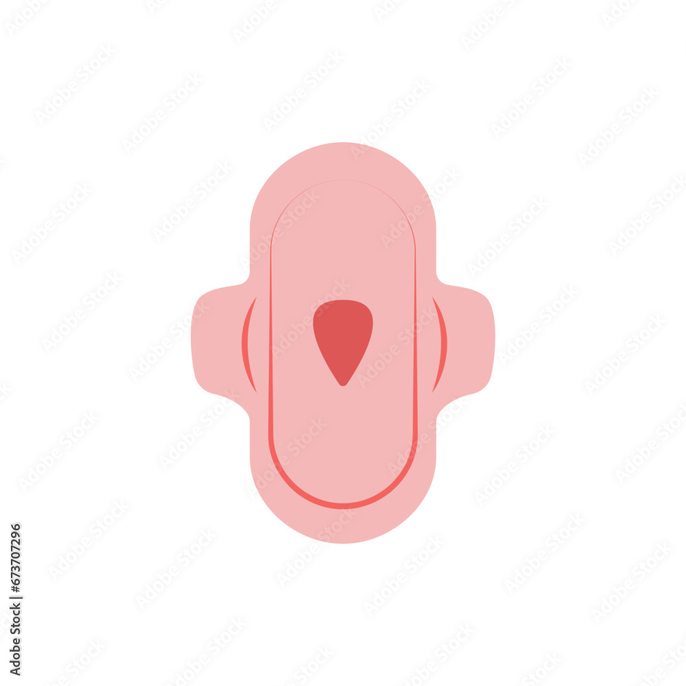 Sanitary pad for menstruation and menstrual period in women. Women's health and hygiene concept.
Flat vector illustration isolated on white background. Sanitary pad for menstruation and menstrual period in women. Women's health and hygiene concept.
Flat vector illustration isolated on white background.