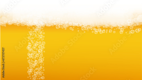 Beer background. Craft lager splash. Oktoberfest foam.