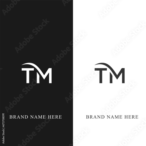 TM logo. T M design. White TM letter. TM, T M letter logo design. Initial letter TM linked circle uppercase monogram logo.