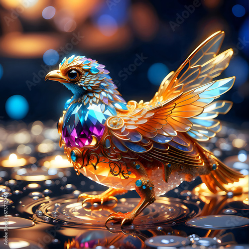 3d surreal design with ultra details, colorful generative art, shiny colors with HDR © JoorJuna
