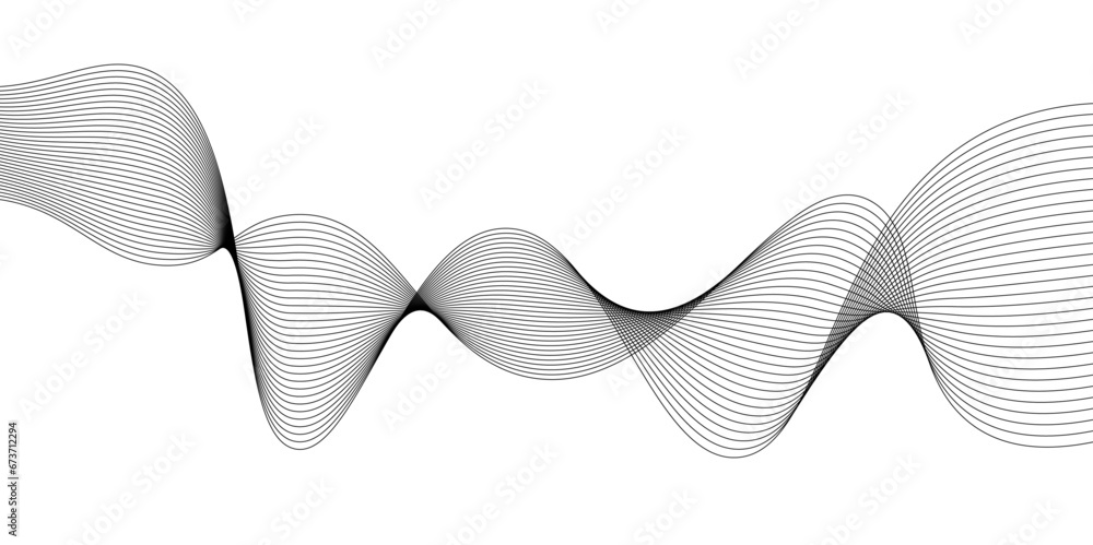 Abstract wavy technology curve lines on transparent background isolated. Grey wave swirl,Stylized line art background. Vector, Abstract wavy technology curve lines on transparent background isolated. Grey wave swirl,Stylized line art background. Vector,