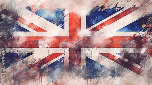 great britain flag AI generated illustration
