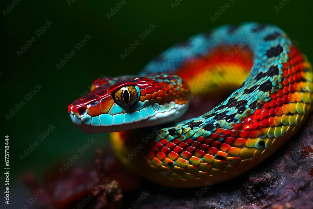 Fototapeta premium close up of a snake. 