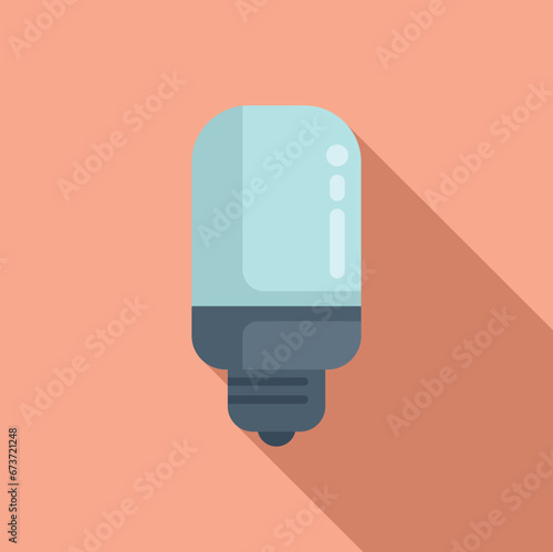 Regulate illumination icon flat vector. Home light. Smart lightbulb