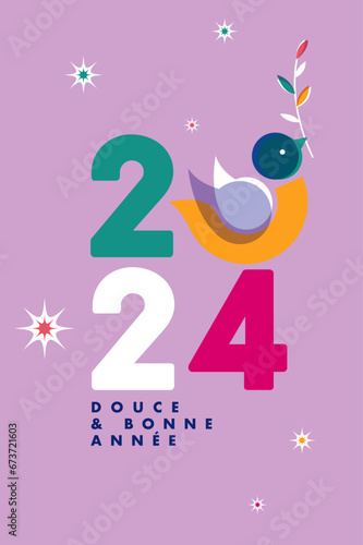 Carte de vœux 2024 paix