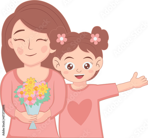 Daughter gives mother gift