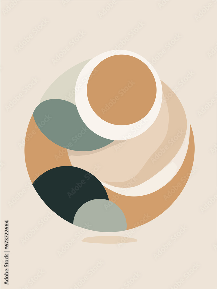boho art design ,wall art , mid century boho ,flat color vector style image boho art design ,wall art , mid century boho ,flat color vector style image