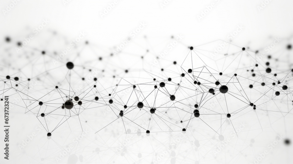 Network connection of points and lines. Data technology digital background. 3D render Network connection of points and lines. Data technology digital background. 3D render
