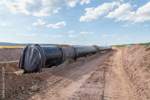 ndustry gas(oil) pipeline construction. Installation for transporting fuel supplies to households and businesses. 
