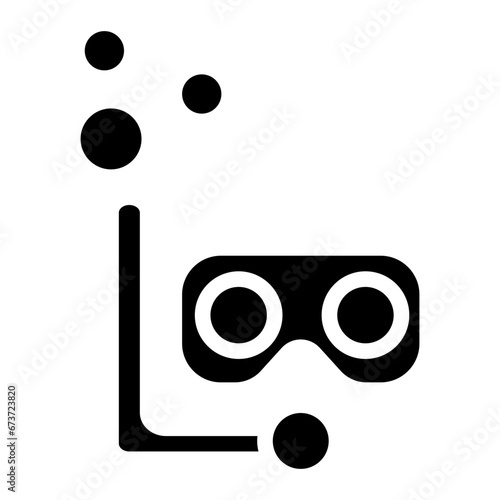 diving mask glyph