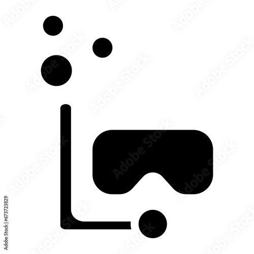 diving mask glyph