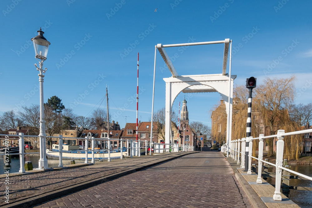 Compagniesbrug in Enkhuizen, Noord-Holland province, The Netherlands