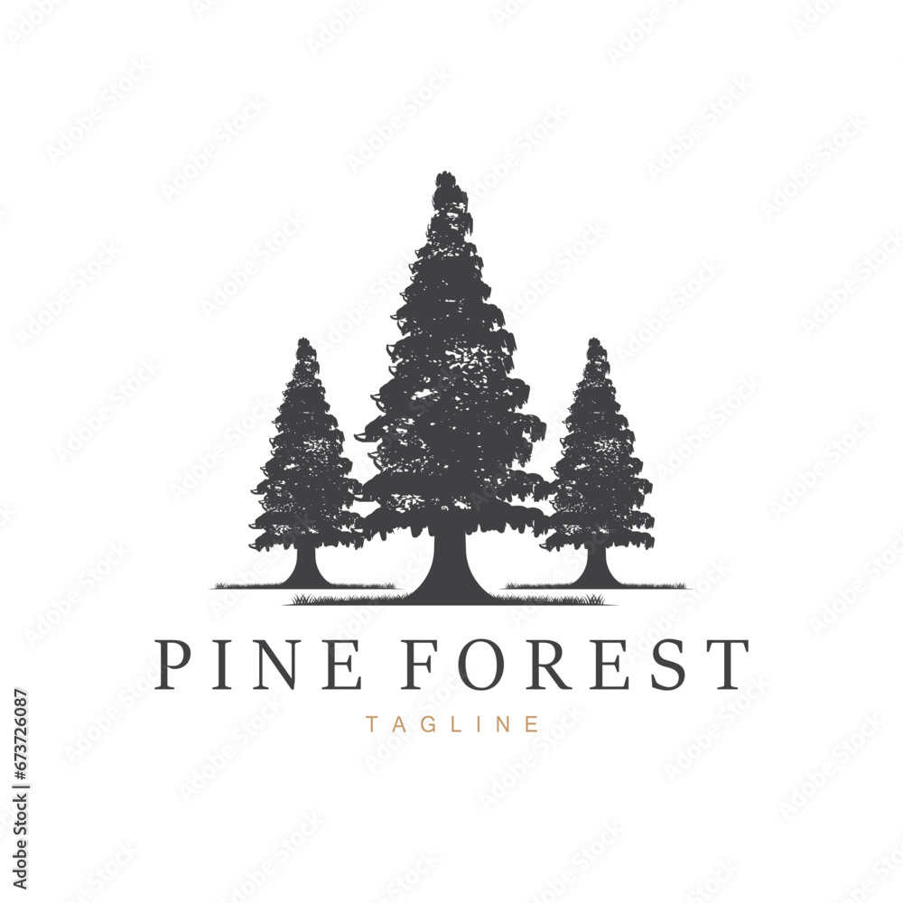 Forest Logo, Jungle Adventure Simple Design Vector, Illustration Template Forest Logo, Jungle Adventure Simple Design Vector, Illustration Template