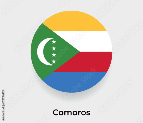 Comoros flag bubble circle round shape icon vector illustration Free Download Comoros flag bubble circle round shape icon vector illustration - GFXLoad