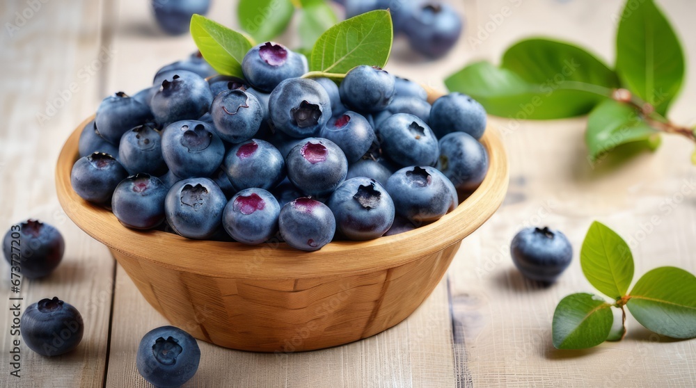 background of blueberries in a bowl and table background of blueberries in a bowl and table