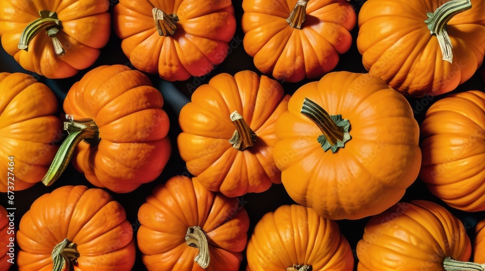 top view, background close up of pumpkins on a market top view, background close up of pumpkins on a market