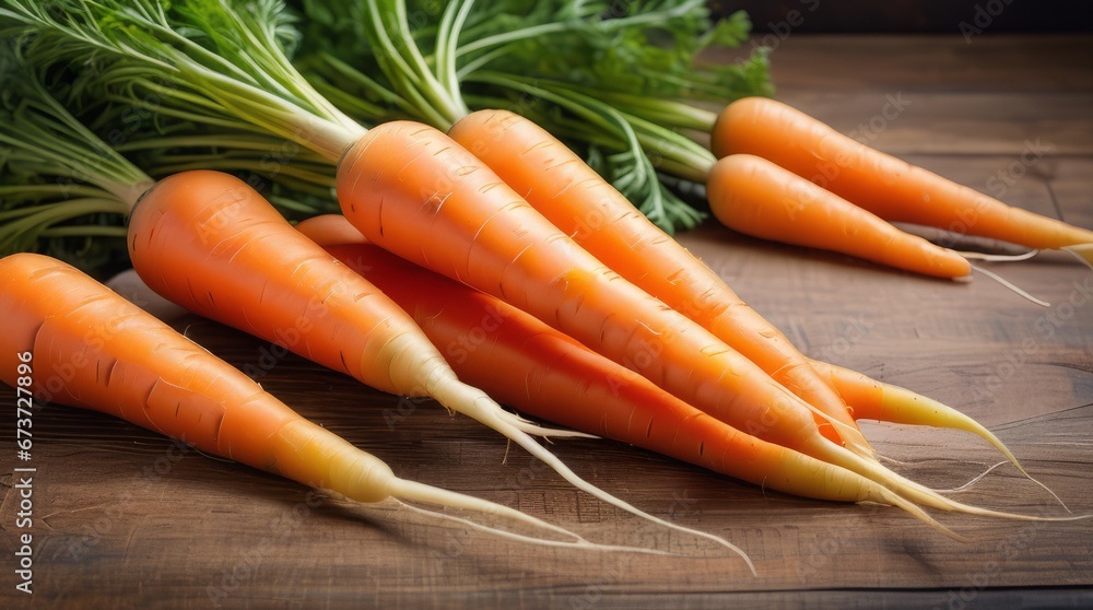 background of carrots on a wooden table background of carrots on a wooden table