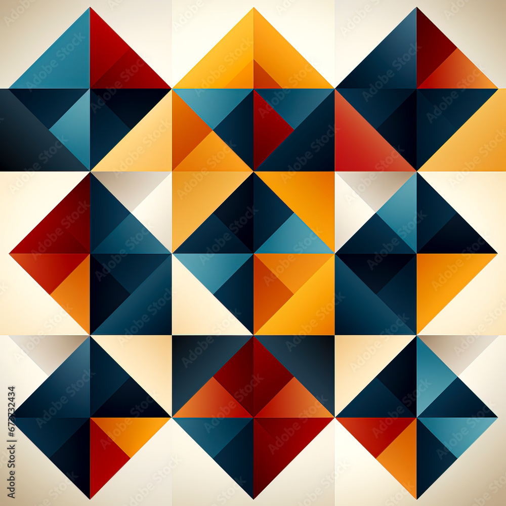 A blend of colorful geometric shapes creates a dynamic and creative background for wallpapers, created with Generative AI technology. A blend of colorful geometric shapes creates a dynamic and creative background for wallpapers, created with Generative AI technology.