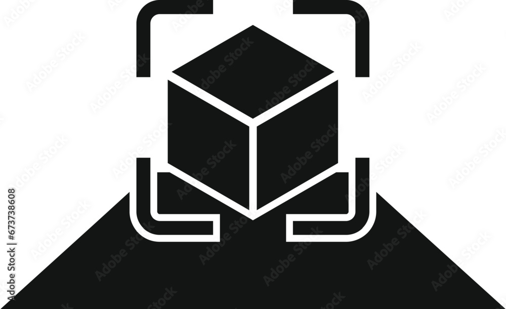 Augmented reality space icon simple vector. Vr device. Future game Augmented reality space icon simple vector. Vr device. Future game