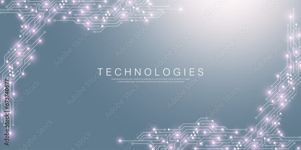 Foto Electronic texture for computer technology