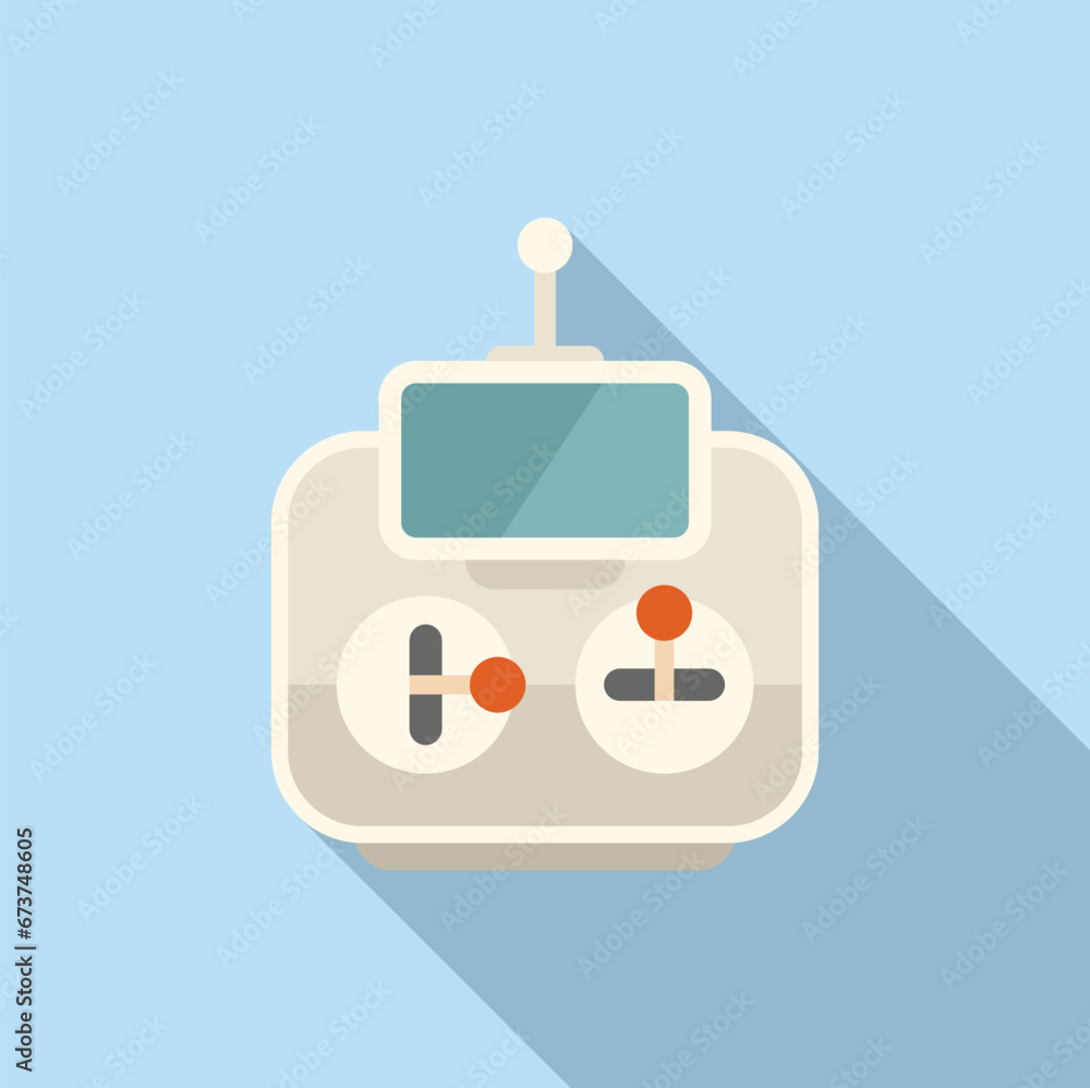 Network digital map drone icon flat vector. Aerial secure view. Map tech land Network digital map drone icon flat vector. Aerial secure view. Map tech land