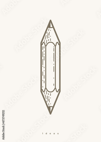 Pencil vector simple trendy...
