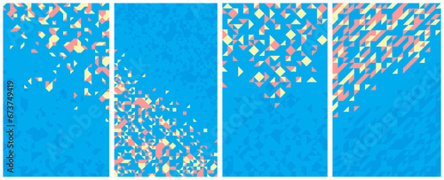 Abstract mosaic vector back...