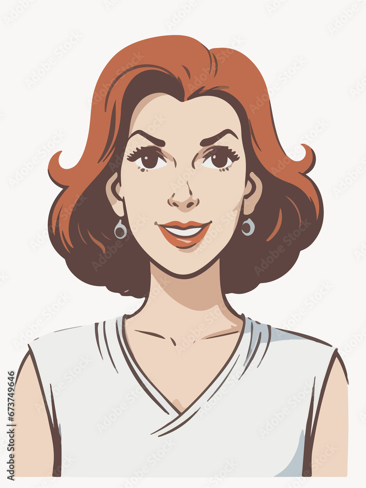 cartoon cute woman illustraitons , minimal design , business vector cartoon cute woman illustraitons , minimal design , business vector