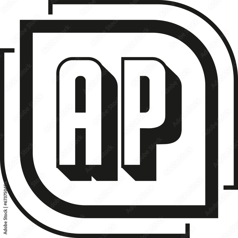 AP Letter Monogram Logo Design AP Letter Monogram Logo Design
