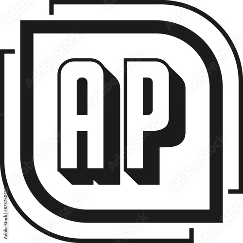 AP Letter Monogram Logo Design