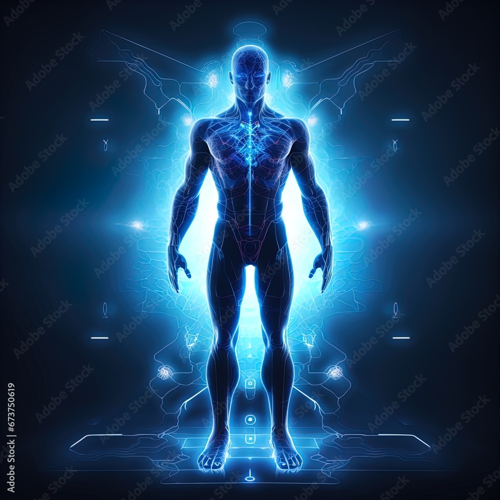 A human figure in front of a portal. Great for stories of medical breakthroughs, healthcare innovation, sci-fi, futurism, innovation and more, A human figure in front of a portal. Great for stories of medical breakthroughs, healthcare innovation, sci-fi, futurism, innovation and more,