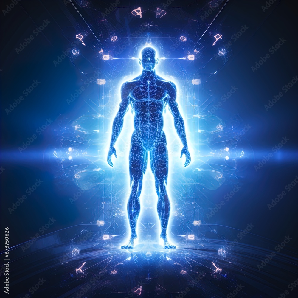 A human figure in front of a portal. Great for stories of medical breakthroughs, healthcare innovation, sci-fi, futurism, innovation and more, A human figure in front of a portal. Great for stories of medical breakthroughs, healthcare innovation, sci-fi, futurism, innovation and more,