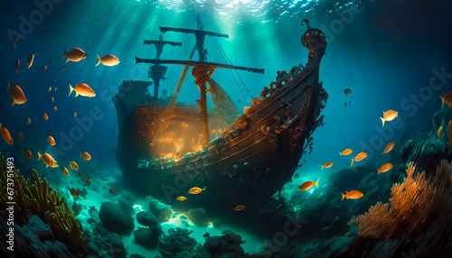 Sunken Ship Wreck photo