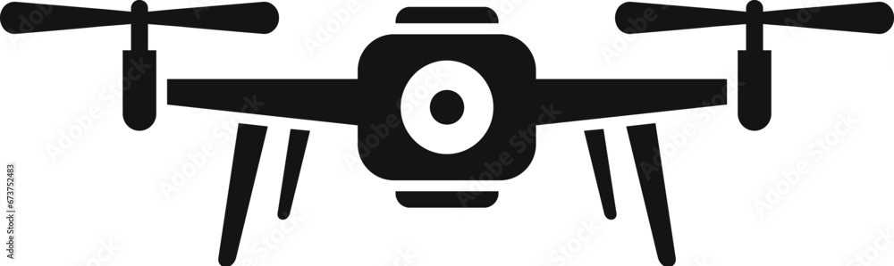 View drone control icon simple vector. Ai camera. Remote smart digital View drone control icon simple vector. Ai camera. Remote smart digital