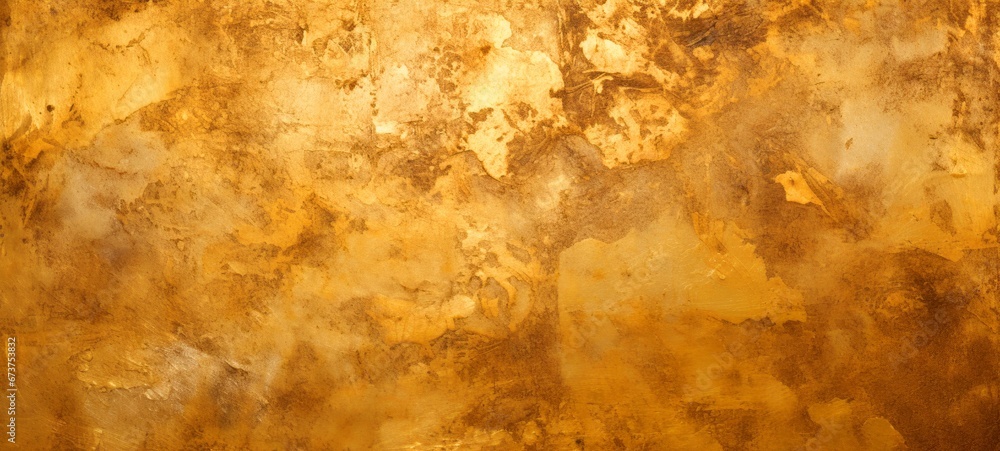 Abstract golden texture background banner - Luxury scratched grunge aged vintage retro gold stone concrete wall wallpaper backdrop pattern