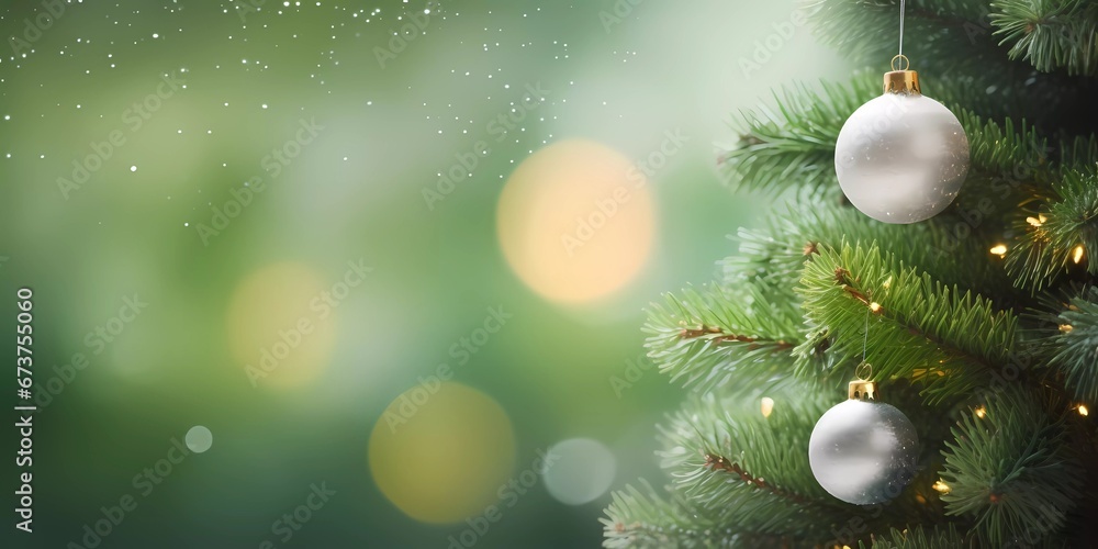 Chrismas decorations with snowflakes. Cute chrismas tree on a blurred background Chrismas decorations with snowflakes. Cute chrismas tree on a blurred background