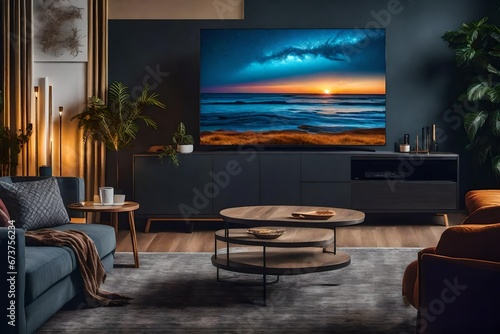 Television within living room