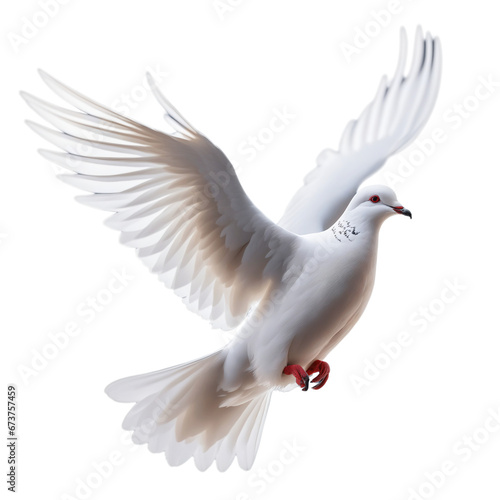 dove freedom peace symbol isolated on transparent background