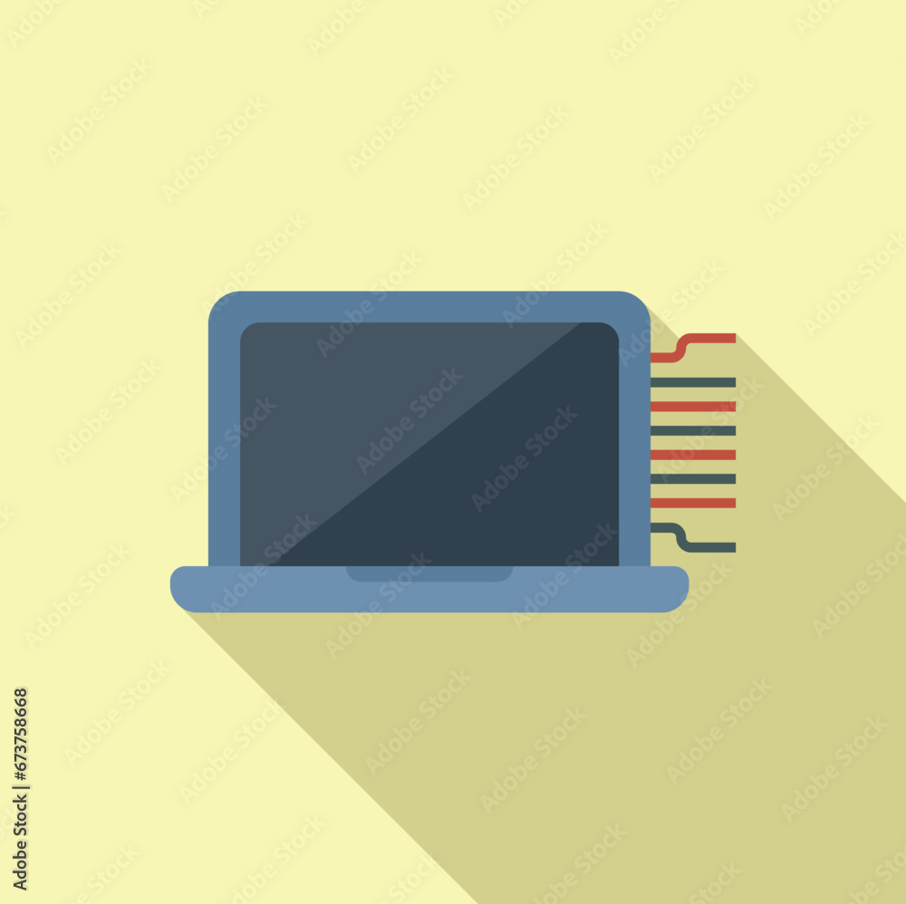 Laptop service tool mobile icon flat vector. Tool hand mobile. Error gadget Laptop service tool mobile icon flat vector. Tool hand mobile. Error gadget