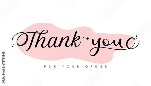 Thank you Compliment card with white background and text spice. illustration vector.